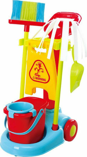 Playgo Cleaning Toy Cleaning Trolley Set 8pcs