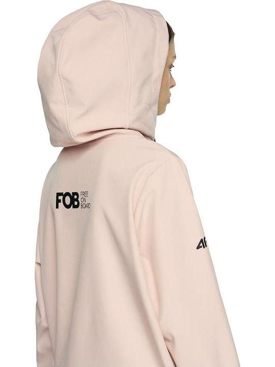 4F H4Z20-SFD004-56S Γυναικείο Μπουφάν Soft Shell για Σκι & Snowboard Ροζ