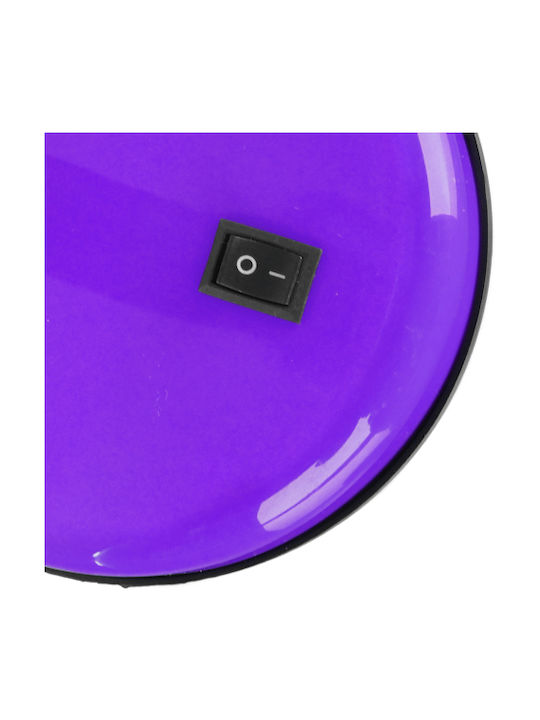 GloboStar Student Office Lamp with Flexible Arm for Socket E27 14x32cm in Purple Color