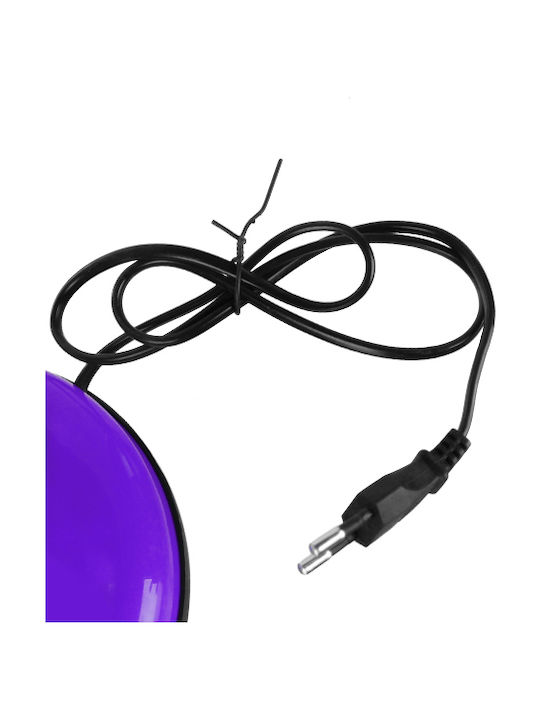 GloboStar Student Office Lamp with Flexible Arm for Socket E27 14x32cm in Purple Color