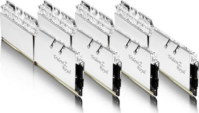 G.Skill Trident Z Royal 128GB DDR4 RAM με 4 Modules (4x32GB) και Ταχύτητα 3600 για Desktop