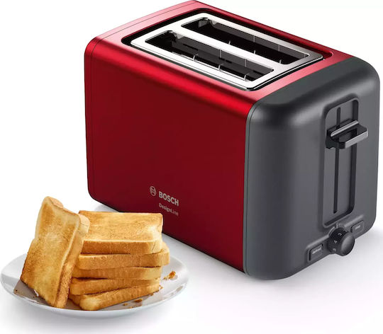 Bosch DE Toaster 2 Slots 970W Red