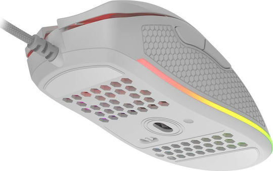 Genesis Krypton 550 RGB Gaming Ποντίκι 8000 DPI Λευκό