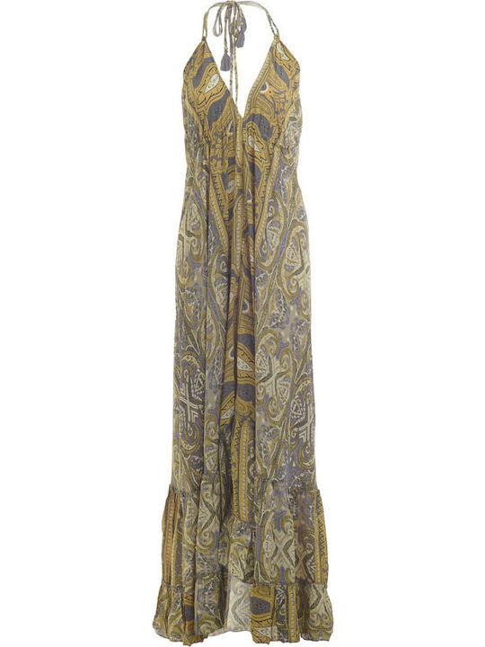 Ble Resort Collection Γυναικείο Μακρύ Φόρεμα Παραλίας Πράσινο