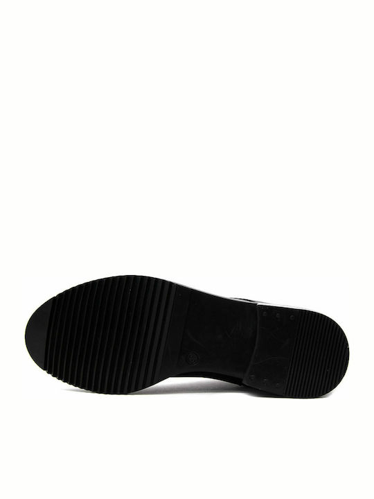 Leather Women's Ankle Boots Black