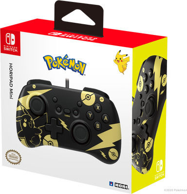 Hori Horipad Mini Wired for Switch Pokémon: Pikachu Black & Gold