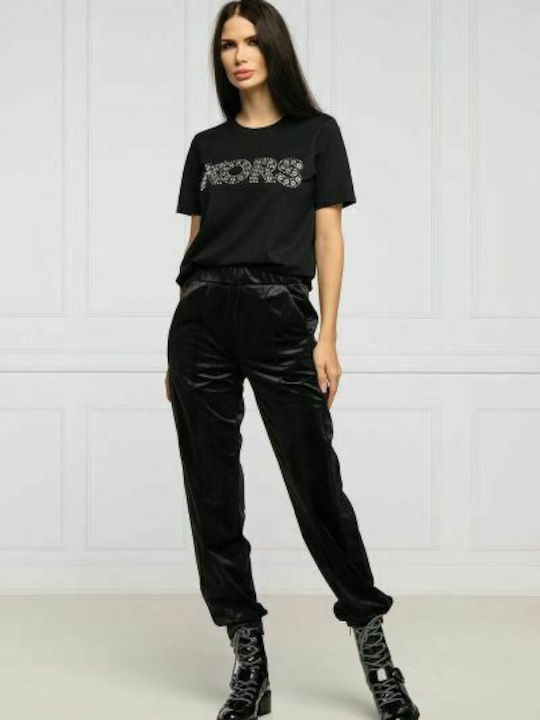 Damen Stoff Hose Schwarz
