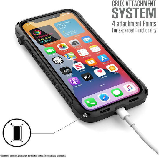 Catalyst Vibe Задна корица Пластмаса 1.2мм с Каишка Черен (iPhone 12 mini)
