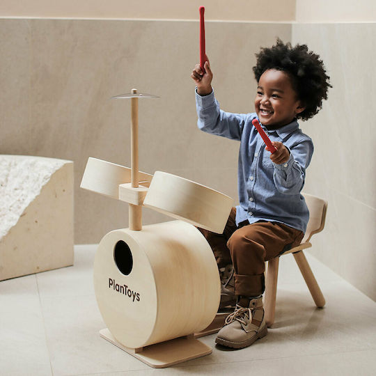Plan Toys Wooden Drums For Ages 3+