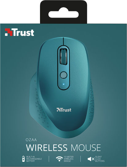 Trust Ozaa Kabelloses Ergonomisches Mäuse Blau