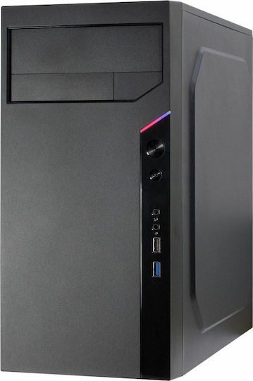 Inter-Tech IT-6505 Reto Micro Tower Κουτί Υπολογιστή Μαύρο