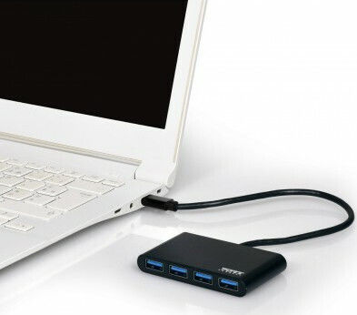 Port Designs USB Хъб с 4 Порта USB 3.0 с USB-C Връзка