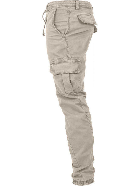 Ανδρικό Παντελόνι Cargo Regular Fit Μπεζ