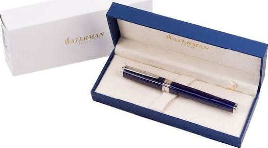 Waterman Exception Slim Πένα Γραφής Medium Μπλε από Ορείχαλκο
