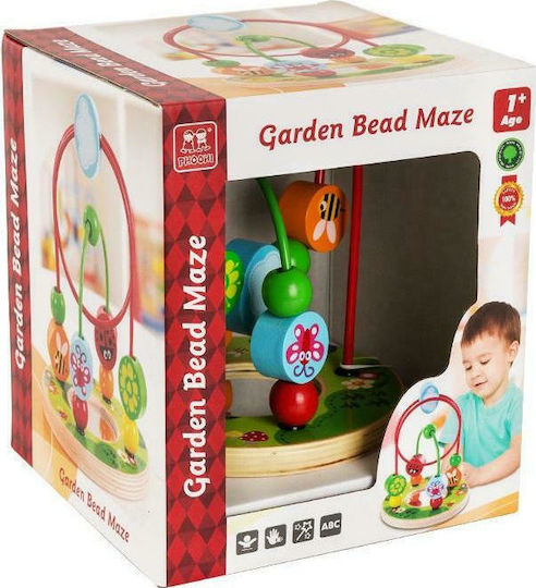 Phoohi Maze Garden Labyrinth Prewriting made of Wood for 24++ Months
