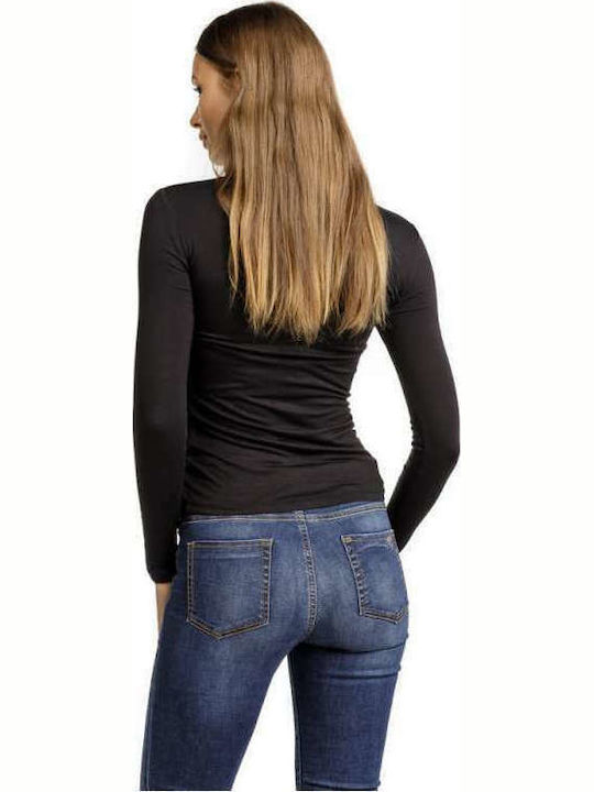 Devergo Women's Blouse Long Sleeve Black 2D20FW4547LS0105
