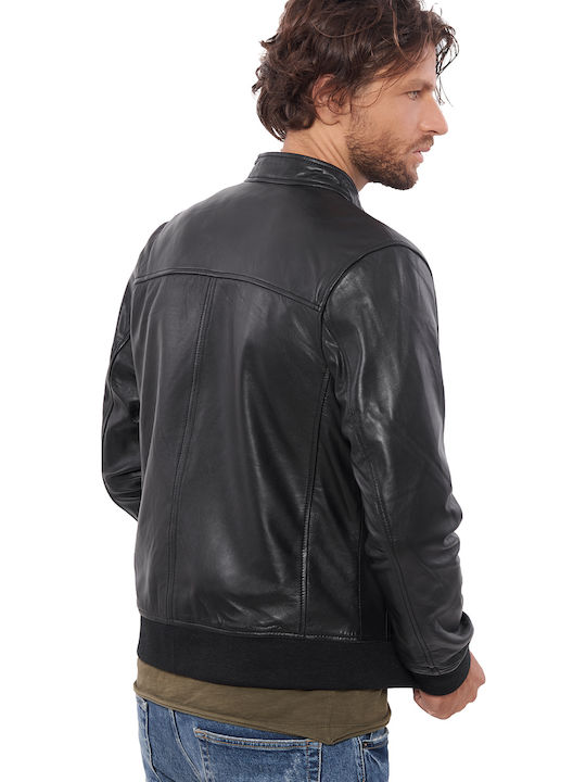 Vainas Echo Men's Winter Leather Jacket Black