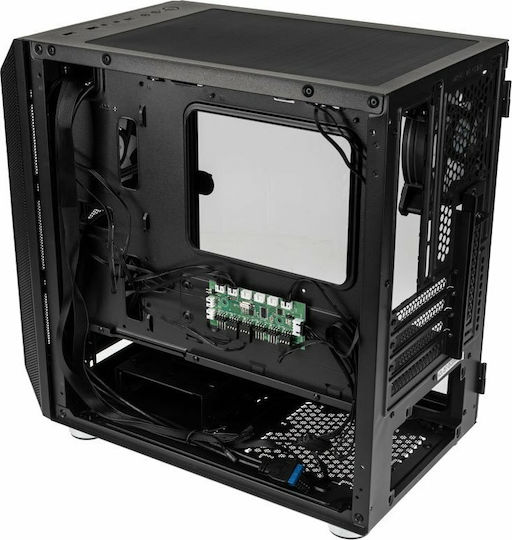 Kolink Citadel Mesh RGB Gaming Midi Tower Κουτί Υπολογιστή με Πλαϊνό Παράθυρο Μαύρο