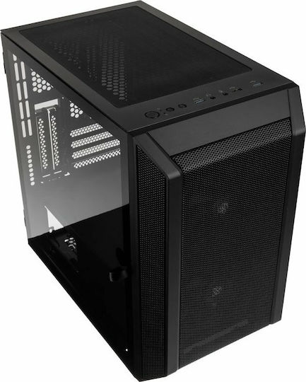 Kolink Citadel Mesh Gaming Midi Tower Computer Case with Window Panel Black