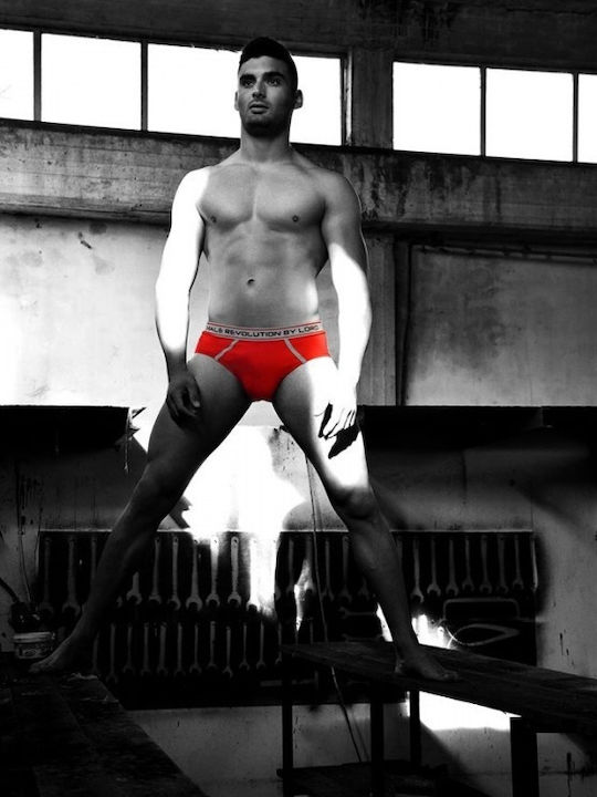 8167 Herren Slips Rot 1Packung