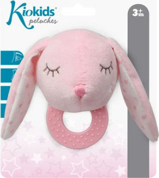 Kiokids Bunny Μασητικός Κρίκος Οδοντοφυΐας από Πλαστικό για 3 m+