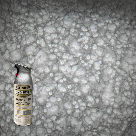 Rust-Oleum Spray Paint Ηammered with Forged Effect Silver 400ml