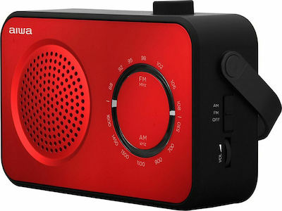 Aiwa R-190RD Portable Radio Electric / Battery Red