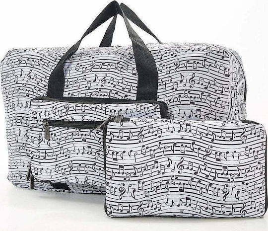 Eco Chic Foldable Holdall Sack Voyage 30lt White Fabric L50xW20xH29cm