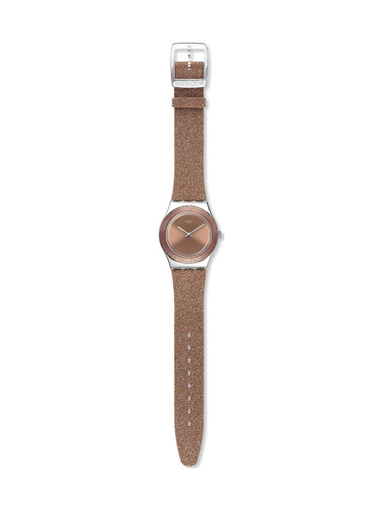 Swatch Sparkle Ceas cu Roz Curea de Cauciuc