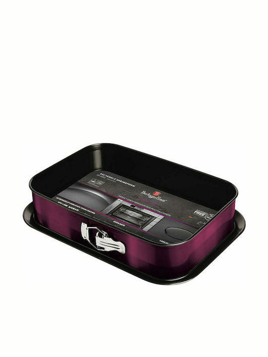 Berlinger Haus Non-stick Aluminum Cake Baking Pan with Removable Bottom Purple Eclipse Collection 39x27x7.5cm