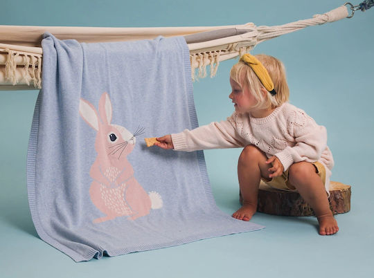 Bizzi Growin Pătură Pepinieră Swaddling Bunny 70x90 cm