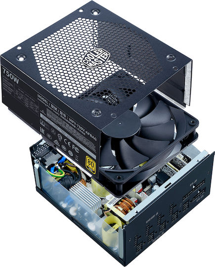 CoolerMaster V750 Gold rev. 2.0 750W Μαύρο Τροφοδοτικό Υπολογιστή Full Modular 80 Plus Gold