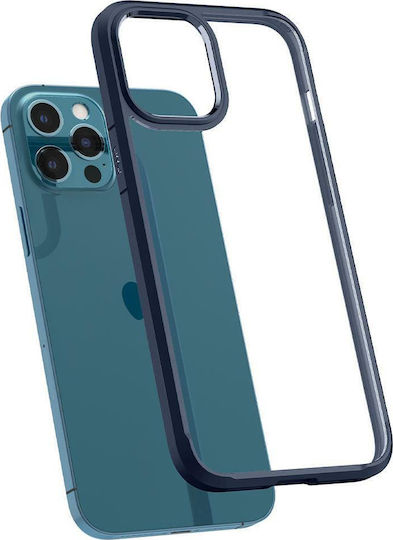 Spigen Ultra Hybrid Back Cover Plastic / Silicone Set with Glass Navy Blue (iPhone 12 Pro Max) ACS02248