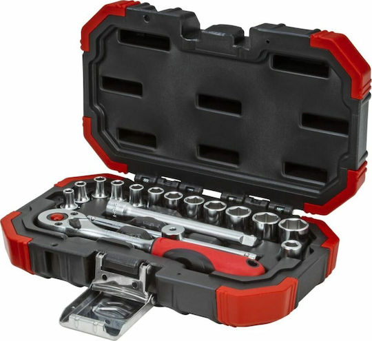 Gedore R49003016 Set de chei tubulare și clichet 1\4" 16buc