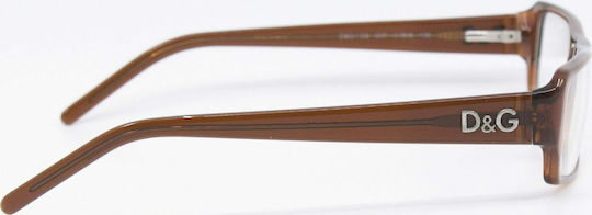 Dolce & Gabbana Plastic Eyeglass Frame Brown DG1108 607