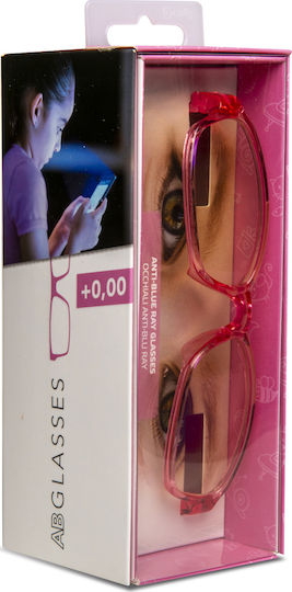 Celly Anti Blue-Ray Glasses Kids Screen Protection Glasses in Rosa Color