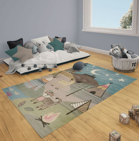 Tzikas Carpets 24225-730 Παιδικό Χαλί Μπλε 133x190cm Πάχους 13mm