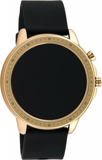 Oozoo Q00303 45mm Smartwatch με Παλμογράφο (Ροζ Χρυσό)