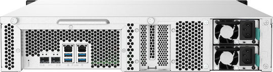 QNap TS-832PXU-RP-4G NAS Rack με 8 θέσεις για HDD/SSD και 4 θύρες Ethernet