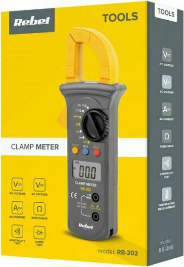 Rebel Ampermetru clește Digital 400A AC RB-202 cu Cleme