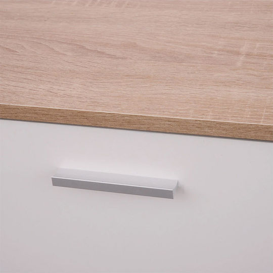 Entry Furniture with Mirror / Hanger / Shoe Rack & Bench 80x27x46.5cm