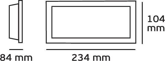 VK Lighting Flush Electrical Box Plastic Recessed for Turtle in Black Color
