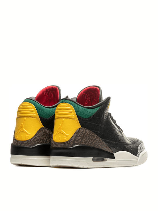 Air  3 Retro Ανδρικά Μποτάκια Black / Dark Mocha / Rope / Multi Color