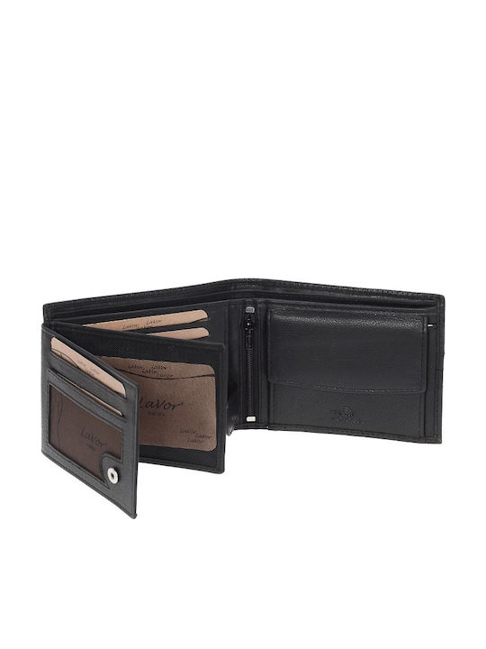 Leather Men's Wallet with RFID Black