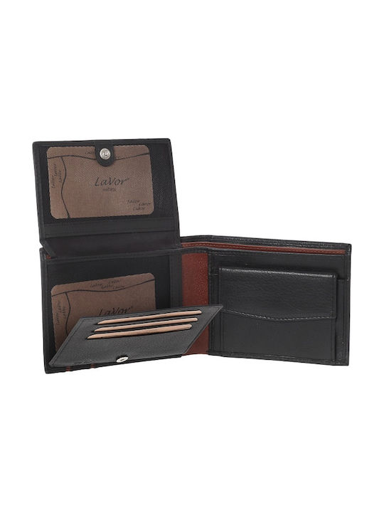 Lavor Men's Leather Wallet with RFID Black