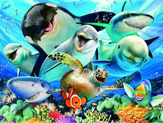 Παιδικό Puzzle Underwater Selfie για 5+ Ετών 100pcs Prime3D