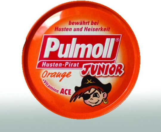 Pulmoll Junior Lozenges with Orange & Vitamins A,C and E Gluten-Free Orange 50gr