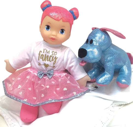 Just Toys Bambolina Σετ με Μωρό Κούκλα Love Doll με το Σκυλάκι της για 2+ Ετών 34 εκ.