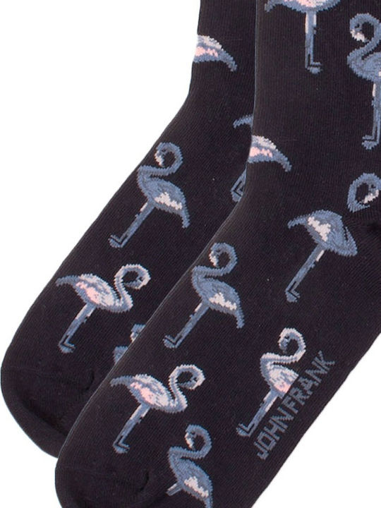John Frank Flamingo Bărbați Șosete cu Model Marina 1Pachet