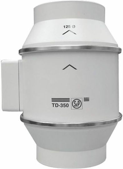 S&P Mixvent TD-350/125 Industrial Ducts / Air Ventilator 125mm